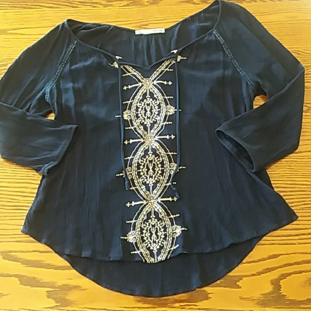 Women's 1/2 sleeve peasant top